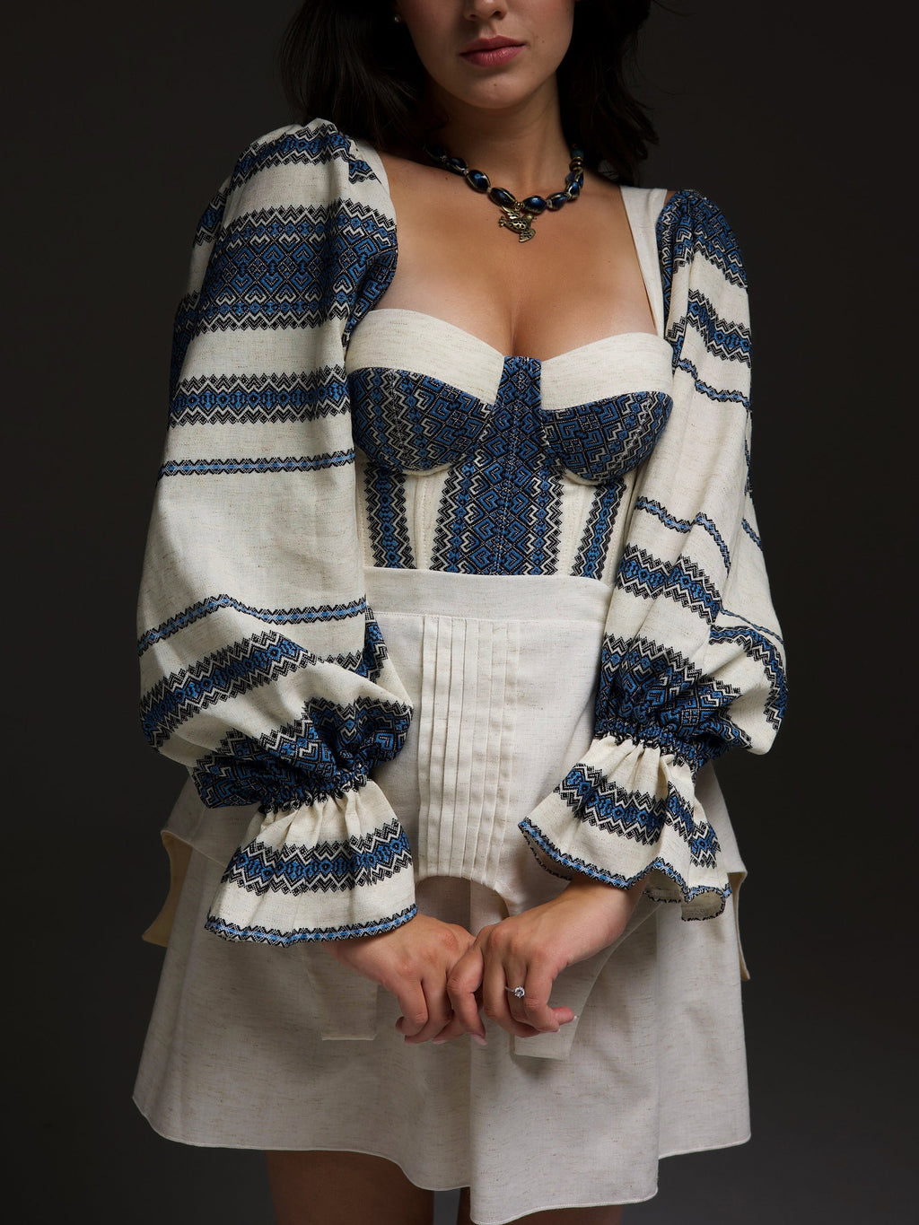 Printed Corset Suit