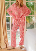 Rattan print cozy set