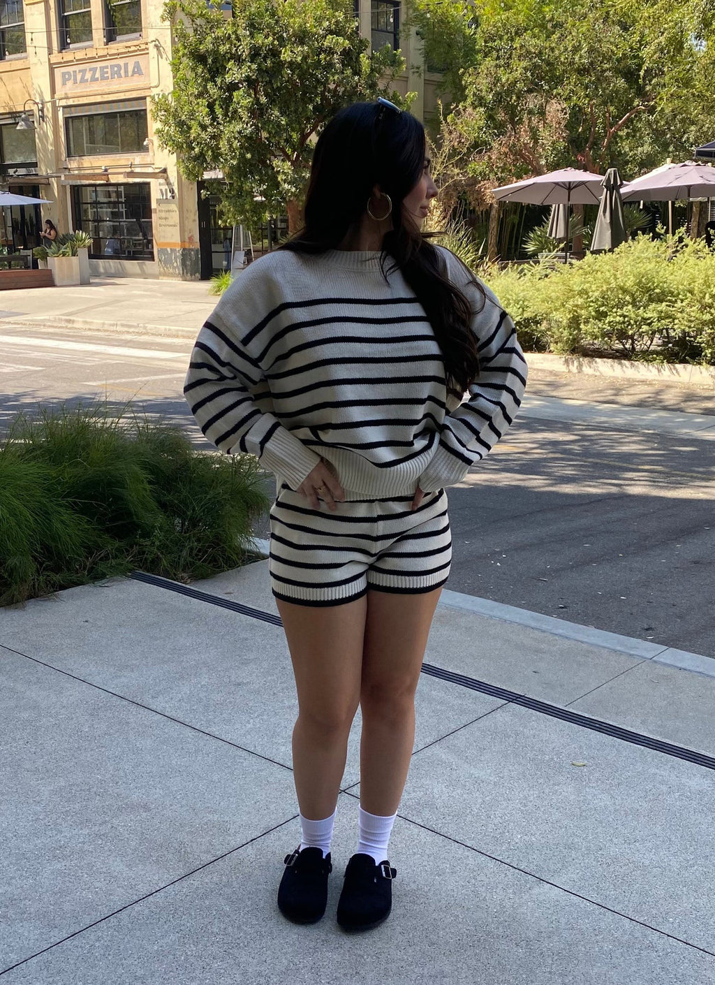 Sweater Top And Short Set