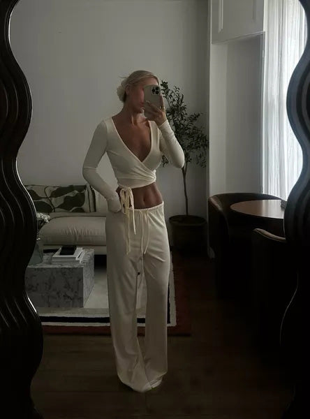 Women's Comfortable Soft Long Sleeve Pants Set