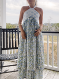 Cape Dress-blue